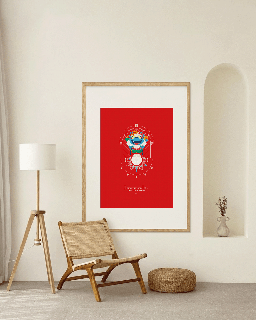 Affiche ❆ Yéti Père Noël