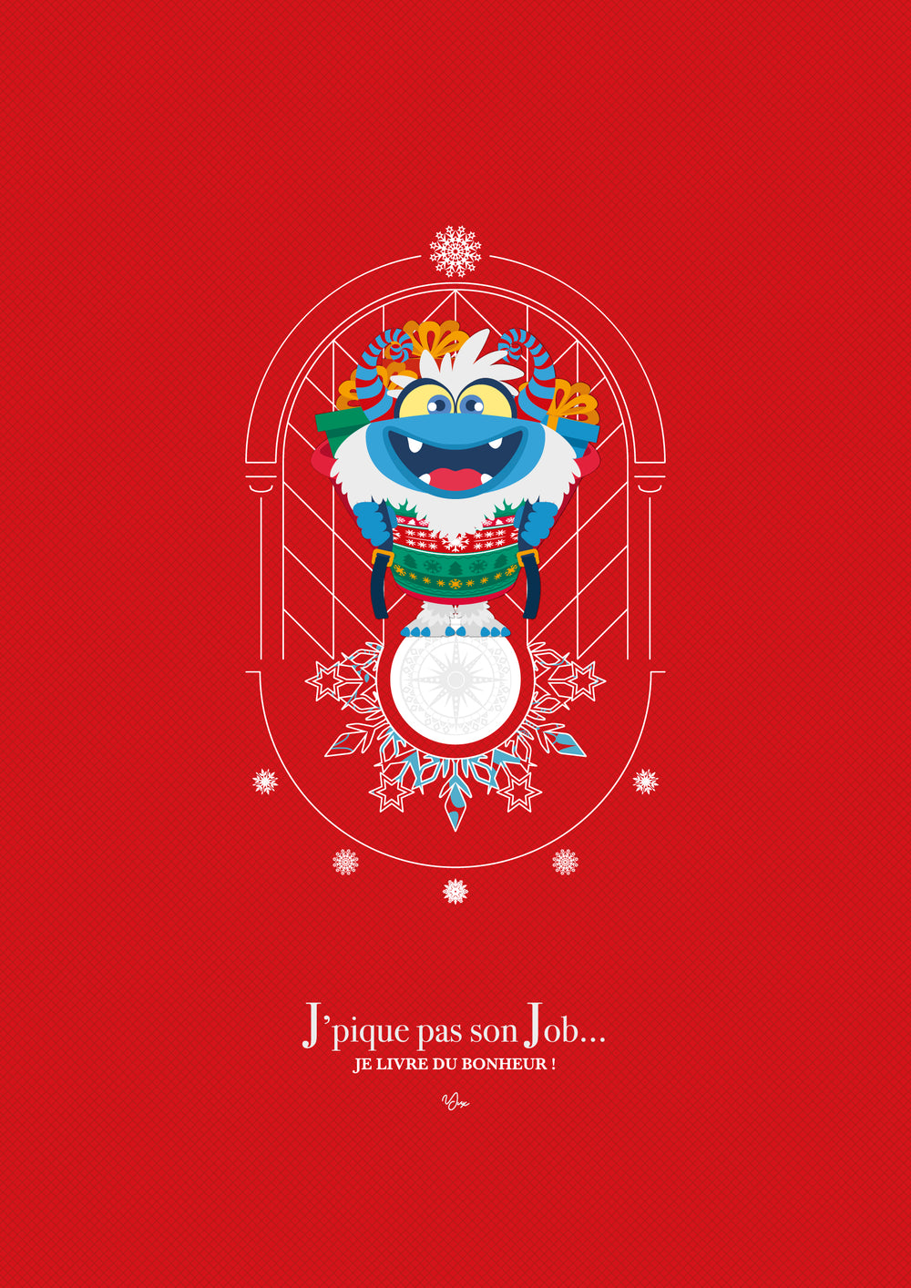 Affiche ❆ Yéti Père Noël
