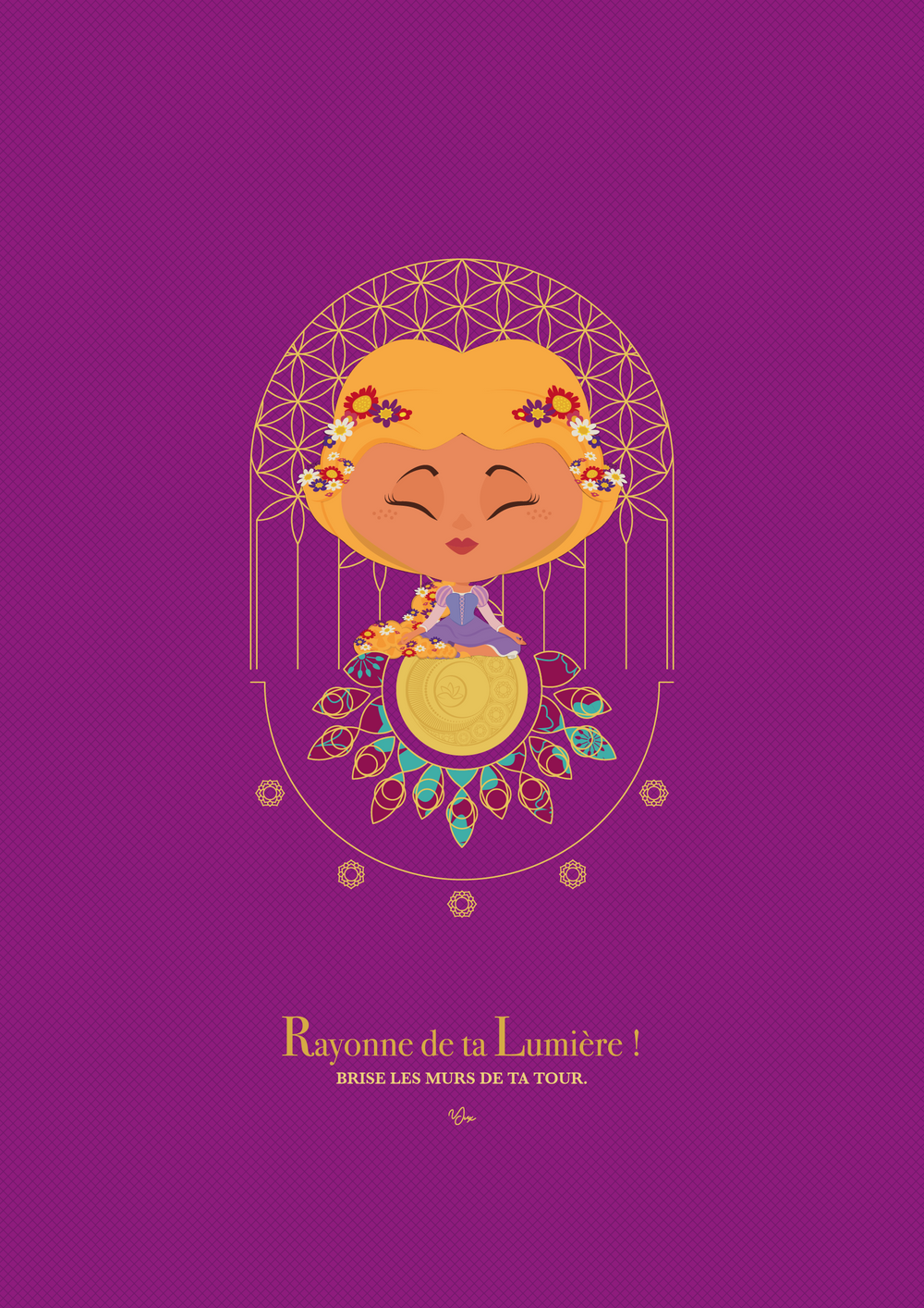 Affiche ☽ Princesse Sahasrara