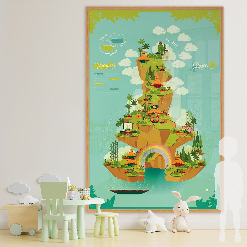 Fresque Java sans magnets – modèle vierge pour crèche personnalisée