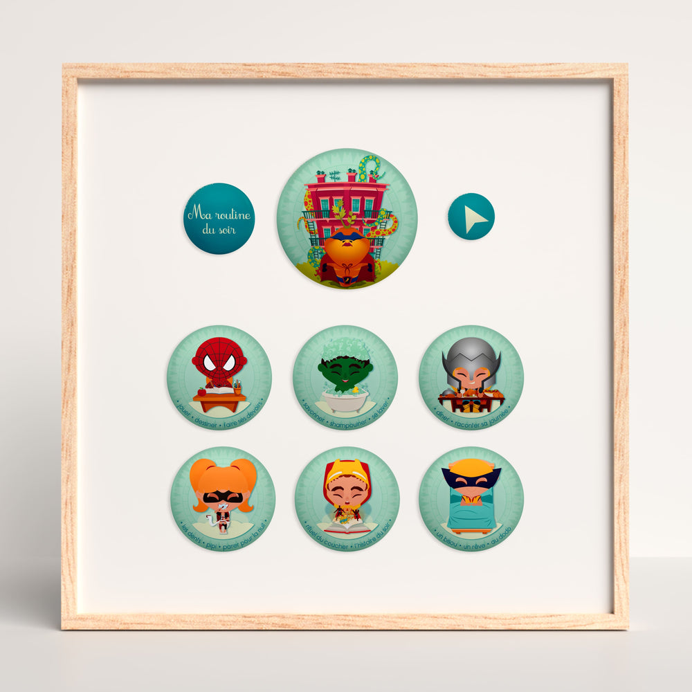 Magnets ⚉ Routine du soir